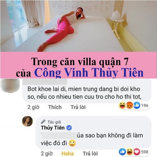 Thủy Tiên bức xúc khi bị chỉ trích khoe của không giúp đỡ miền Trung