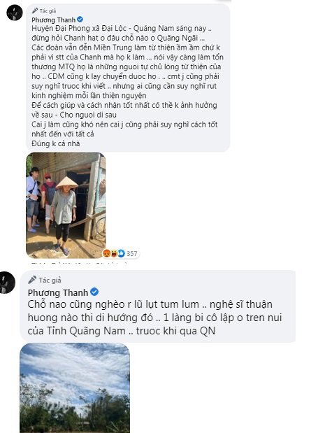 Phương Thanh nhầm giữa Quảng Nam và Quảng Ngãi
