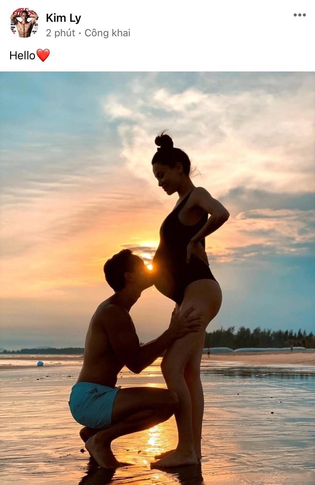Kim Lý công khai khoảnh khắc hôn bụng bầu của Hà Hồ