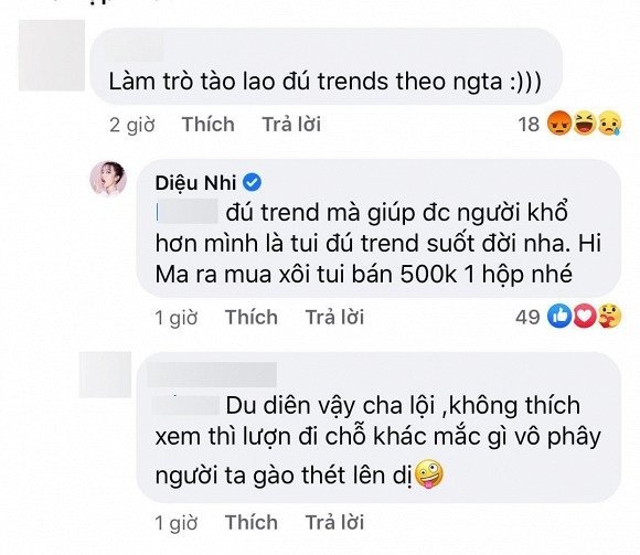 Bán xôi từ thiện, Diệu Nhi nổi đóa khi bị chê 'đú trend tào lao'