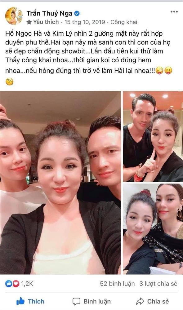 Thúy Ngân giật mình vì tiên đoán chuẩn xác chuyện tình Kim Lý - Hà Hồ: 