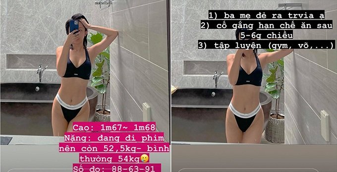 Tóc Tiên tiết lộ số đo 3 vòng