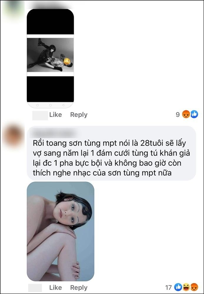Anti-fan để lại vô số bình luận nhạy cảm trong những bài đăng của mẹ Sơn Tùng.