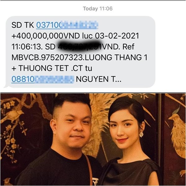 Quản lý công khai lương và thưởng Tết cực 'khủng' từ Hòa Minzy khiến nhiều người phải trầm trồ khi chuyển khoản cho cộng sự số tiền lên tới... 400 triệu đồng