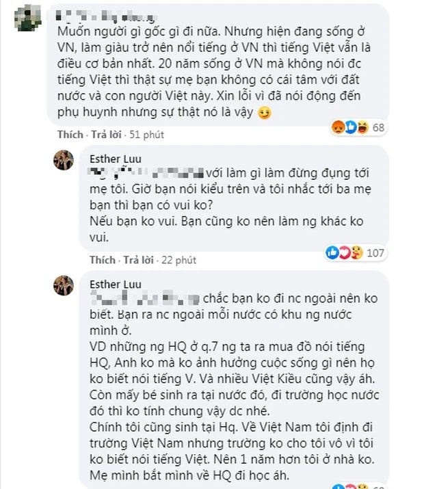 Hari Won đáp trả căng đét khi mẹ ruột bị xúc phạm là không có tâm nên con gái không rành tiếng Việt