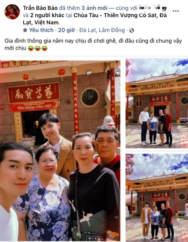 BB Trần dẫn người yêu đồng giới cùng bố mẹ đi du lịch
