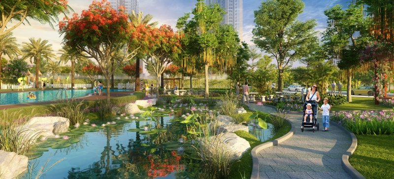Các khu vực này đều được phủ xanh mát bởi các hàng trăm loại cây tốt cho sức khỏe.