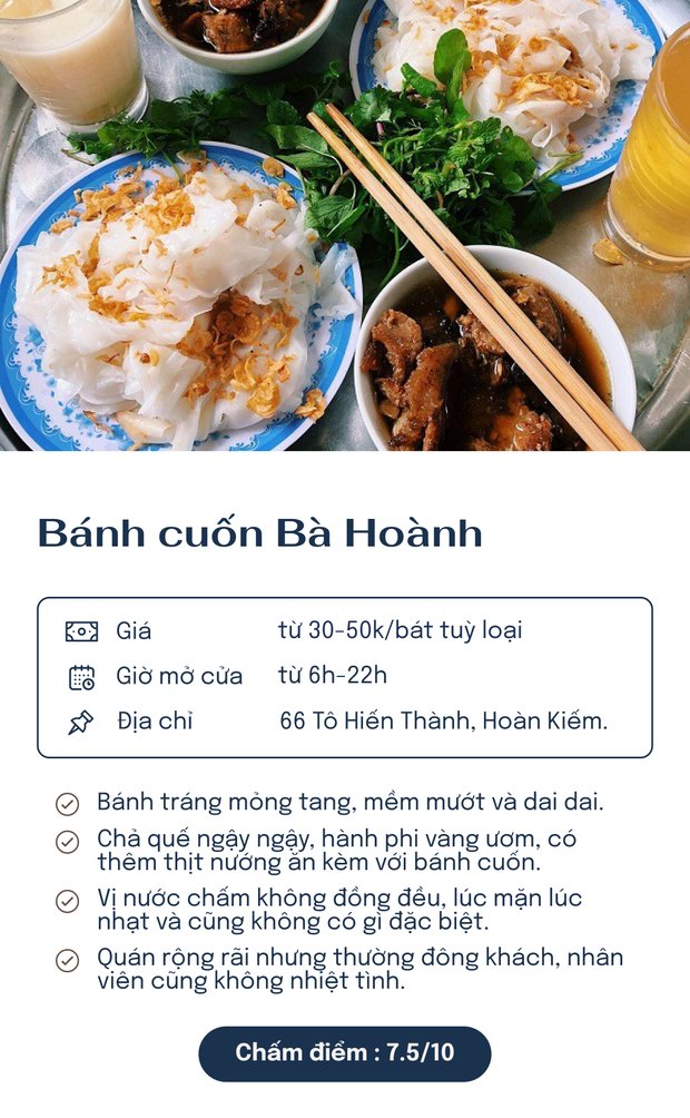 Bánh cuốn Bà Hoành.
