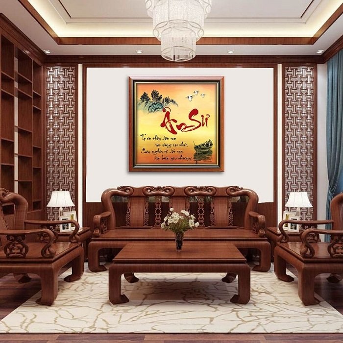 Tranh chữ xưa nay được xem là một vật dụng đáng quý bởi nét chữ là nết người.