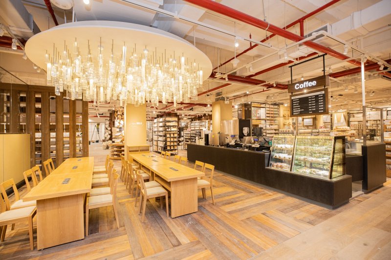 Điểm nhấn trong lần khai trương store này của MUJI chính là góc ẩm thực và coffee mới toanh.