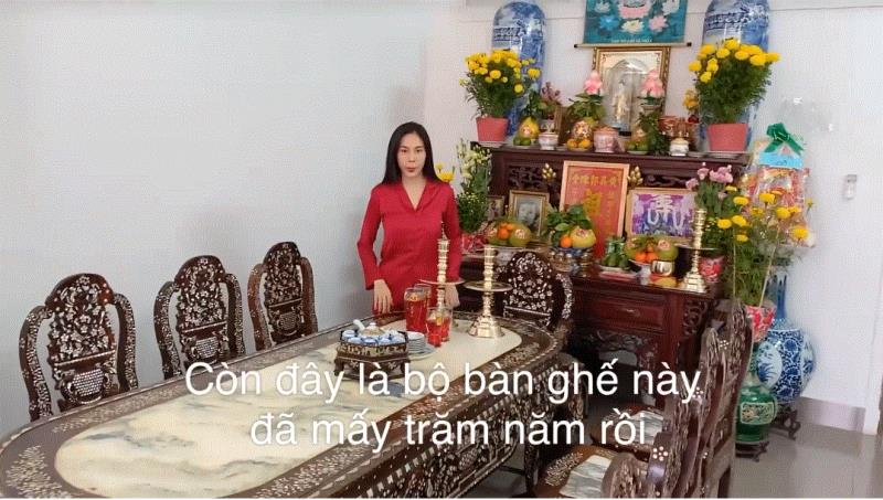 Nội thất sang trọng trong căn nhà.