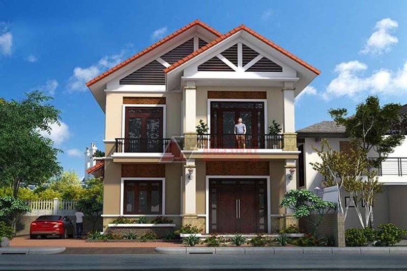 Khu vực mái được thiết kế bắt mắt.