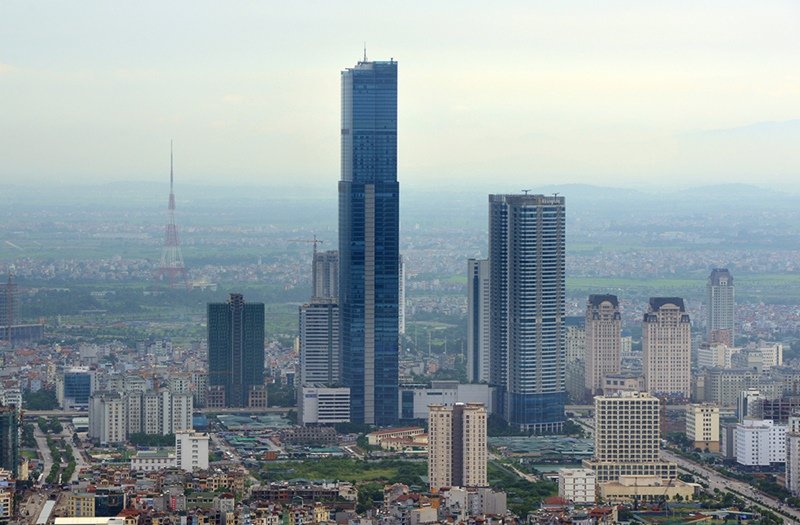 Tòa nhà chọc trời Keangnam Landmark Tower. (Ảnh: Zing.vn).