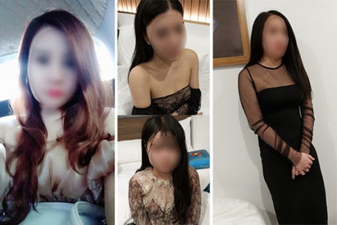 Tú bà xinh đẹp Trần Thị Bình và 3 cô gái gọi bị bắt quả tang khi đang bán dâm.