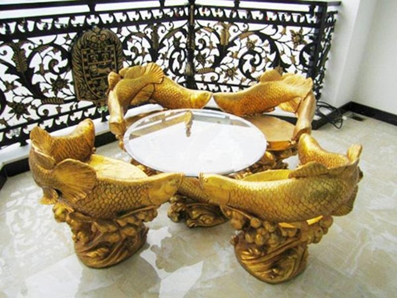Nội thất dát vàng siêu ấn tượng.