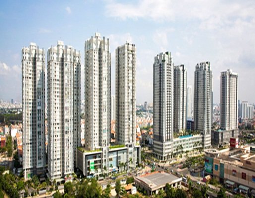 Toàn cảnh khu chung cư Sunrise City.