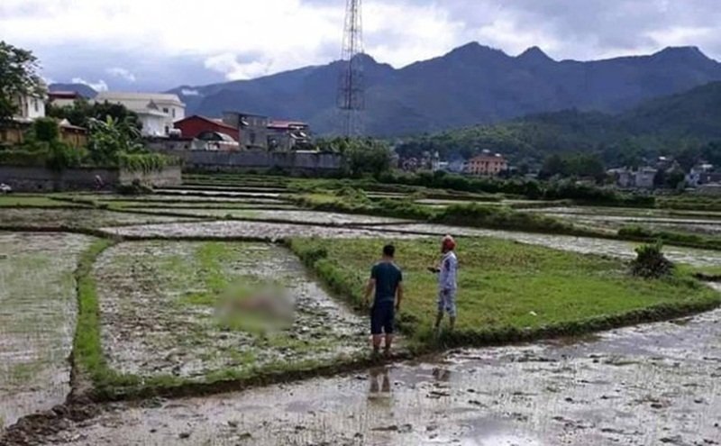 Hiện trường vợ chủ nợ bị sát hại ở Điện Biên. (Ảnh: FB).