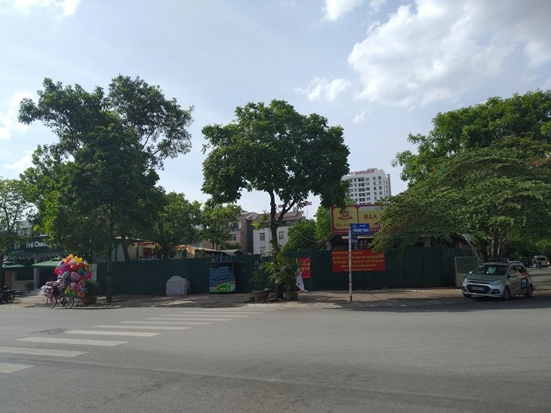 Hình ảnh khu đất bị quây tôn.