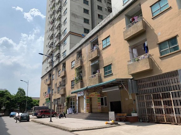 Toà CT6C Kiến Hưng xây dựng không có giấy phép. (Ảnh: HK).