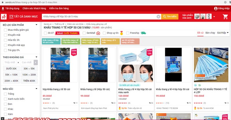 Khẩu trang y tế tăng giá chóng mặt.