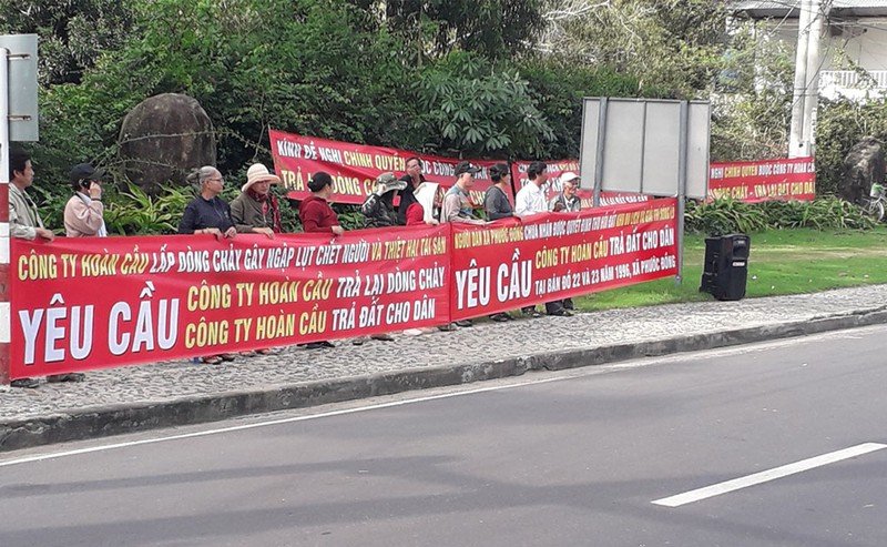 Dự án của Công ty TNHH Hoàn Cầu bị dân khiếu nại, tố cáo trong gần suốt 20 năm qua. (Ảnh: IT).