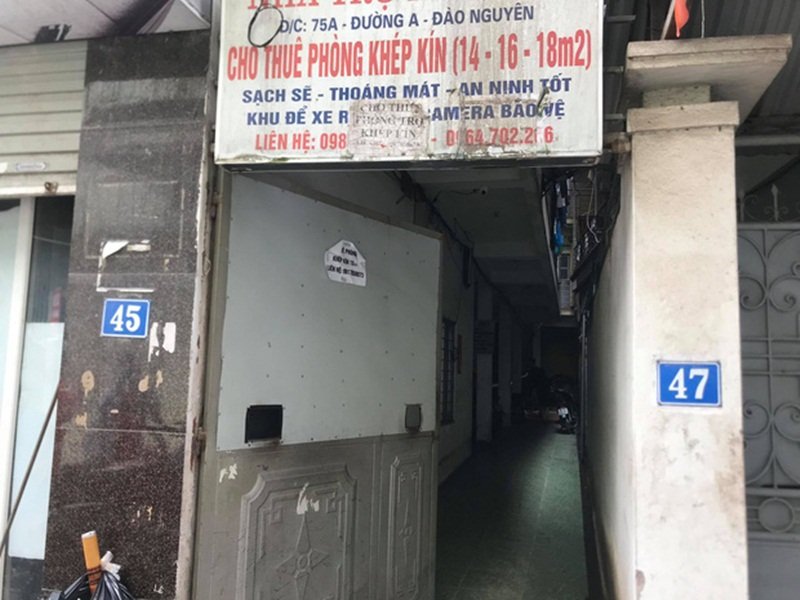 Khu trọ nơi xảy ra vụ việc. (Ảnh: Pháp Luật & Bạn đọc).
