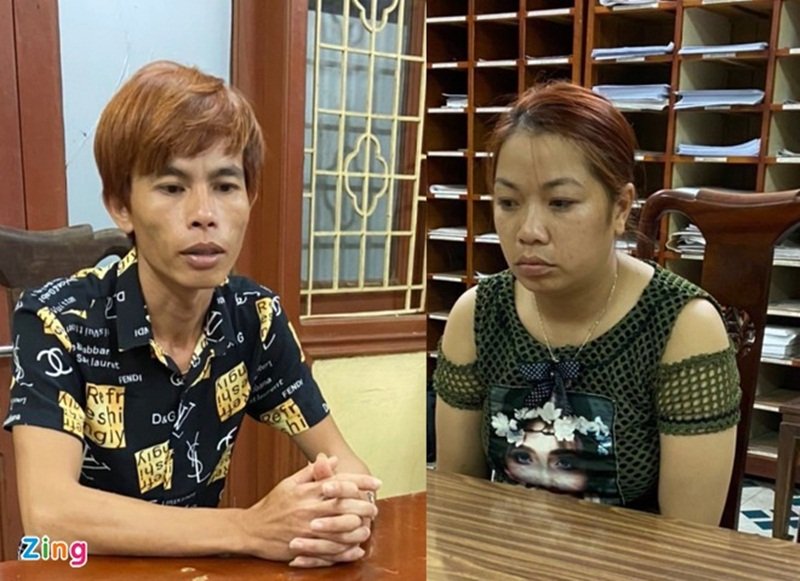 Chân dung 2 nghi phạm bắt cóc cháu bé 2 tuổi. (Ảnh: Zing.vn).