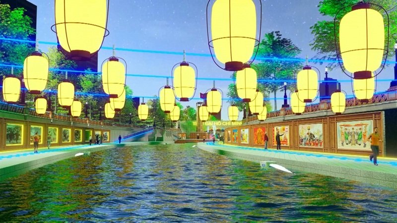 10. Không gian mang đậm nét Á Đông trong công viên.