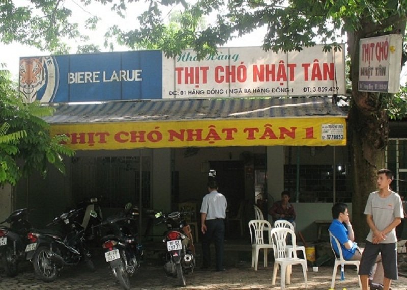 Thịt chó Nhật Tân nổi tiếng khắn cả nước.