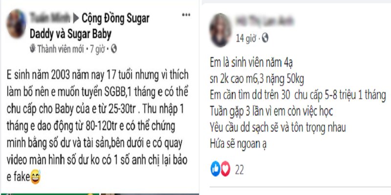Bùng nổ trào lưu mại dâm kiểu Sugar daddy - Sugar baby.