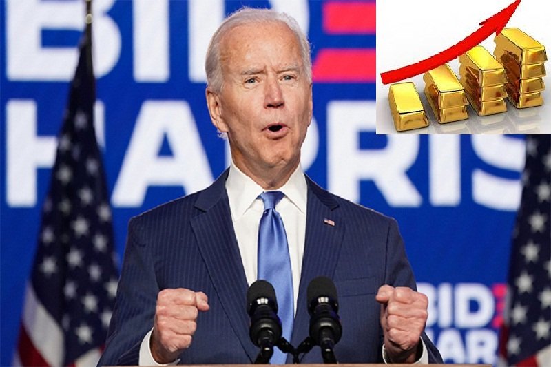 Giá vàng thế giới hôm nay tăng kỷ lục sau khi Joe Biden vượt Donal Trump làm Tổng thống Mỹ.