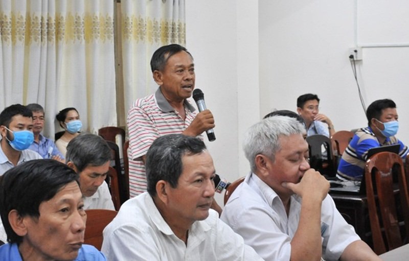 Cử tri Đỗ Văn Ngon ý kiến về vụ án Hồ Duy Hải. (Ảnh: Dân Trí).
