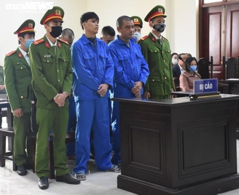 Các bị cáo tại phiên tòa. (Ảnh: VTC NEWS).