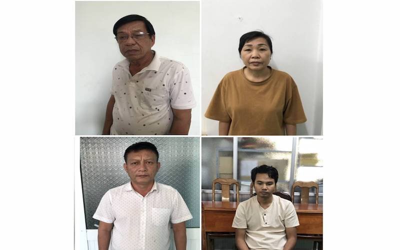 Các đối tượng liên quan trong vụ án.