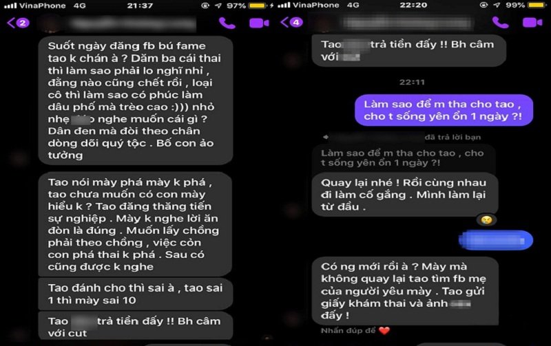 Đoạn tin nhắn mà người bạn trai phố cổ nhắn với bạn gái cũ làm nhiều người giật mình.