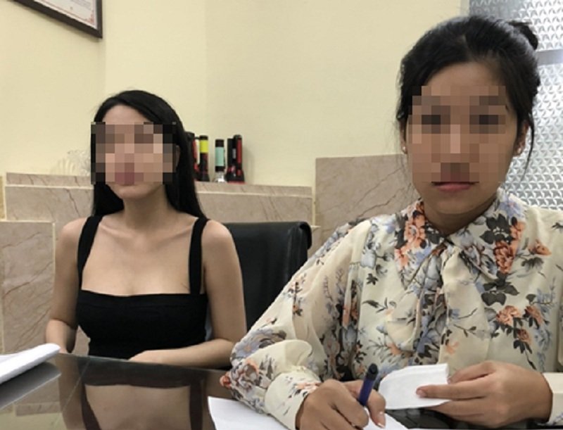 2 cô gái bán dâm trong đường dây do Thảo điều hành. (Ảnh: CAND).