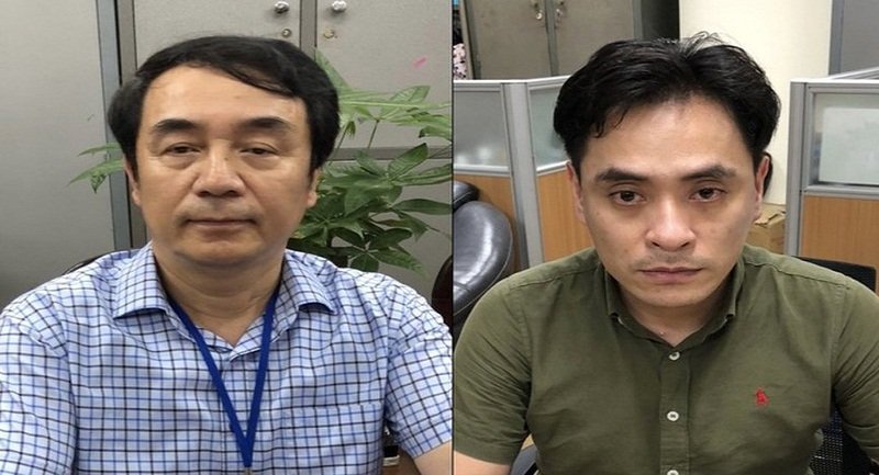 Bị can Trần Hùng (trái) và bị can Nguyễn Duy Hải (phải). (Ảnh: BCA).