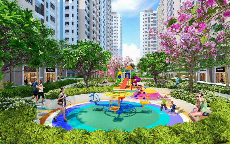 Nhờ khoảng cách vừa phải đến các trục đường lớn, New Galaxy được thừa hưởng  không gian sống trong lành cùng cảnh quan xung quanh thoáng đãng