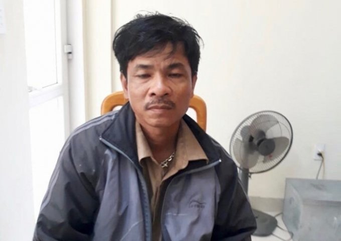 Lê Viết Cảng tại cơ quan điều tra.