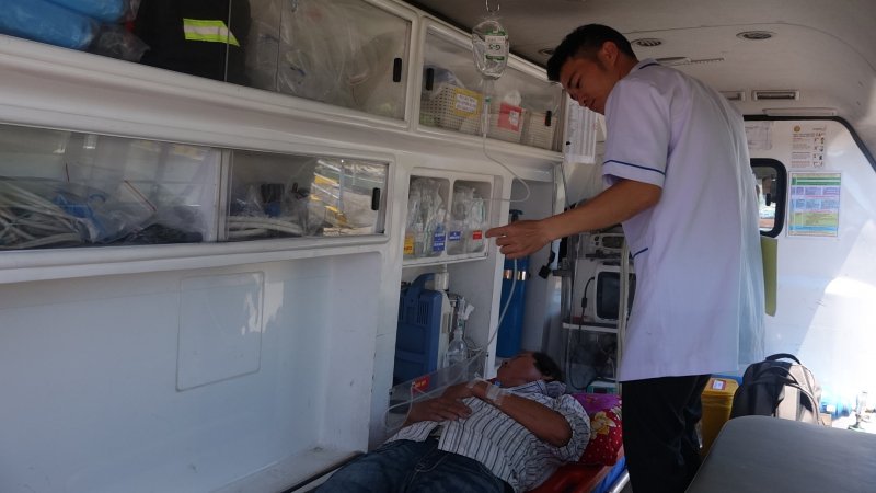 Nhờ sự cứu chữa kịp thời, bệnh nhân bước đầu đã vượt qua cơn nguy kịch.