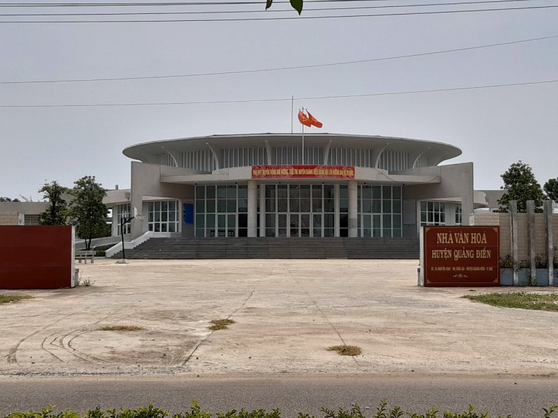 Nhà văn hóa huyện Quảng Điền. Ảnh: Tuấn Hiệp.