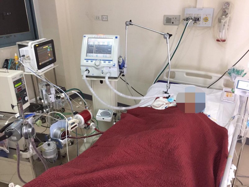 Một bệnh nhân nhiễm Covid-19 điều trị tại Bệnh viện Trung ương Huế cơ sở 2. 