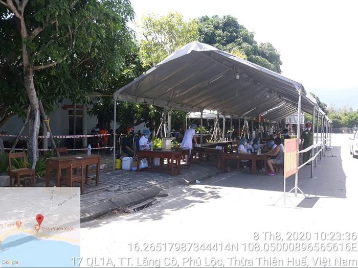Bố trí máy phát sẵn sàng tại chốt số 3 - Ngã ba Quốc lộ 1A đường vào Khu du lịch Minh Viễn.