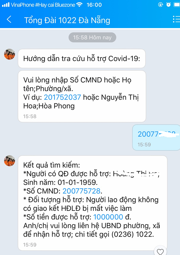 Kết quả tra cứu.