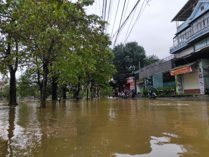Ngập ở TP Huế.