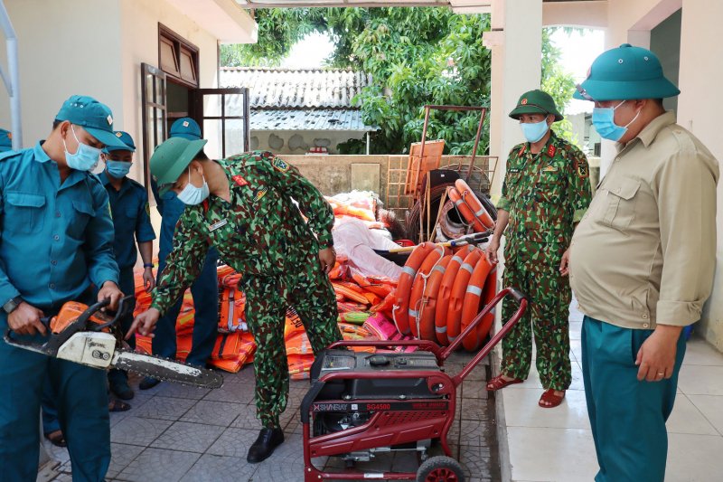 Kiểm tra cơ sở vật chất Ban CHQS xã Thủy Thanh, thị xã Hương Thủy.