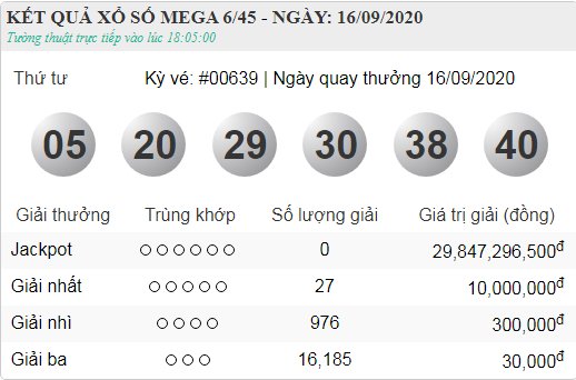 vietlott 16.9