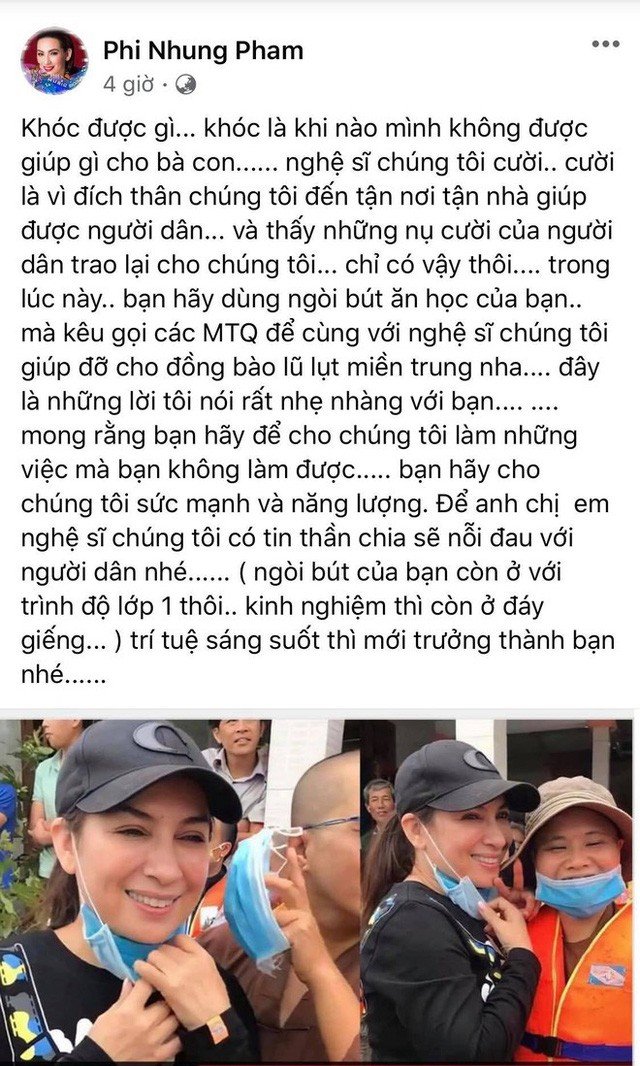  Ca sĩ Phi Nhung cũng bức xúc vì những ý kiến trái chiều