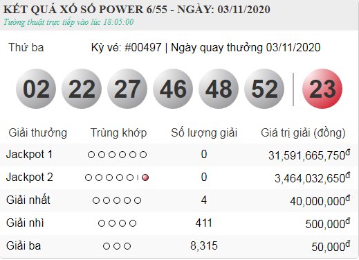 vietlott 3.11