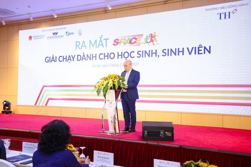 Ông Ngô Minh Hải – Chủ tịch Hội đồng Quản trị Tập đoàn TH – đơn vị tài trợ và đồng hành với giải chạy quy mô lớn nhất từ trước tới nay dành cho học sinh, sinh viên cả nước, do Bộ GD-ĐT chủ trì tổ chức